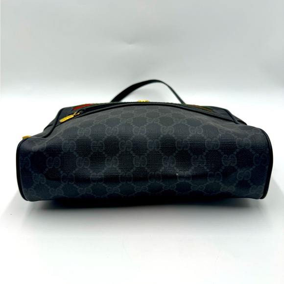 Vtg Gucci Black Supreme Ophidia PVC Guccisima Web Small Shoulder Crossbody Bag - Picture 5 of 16